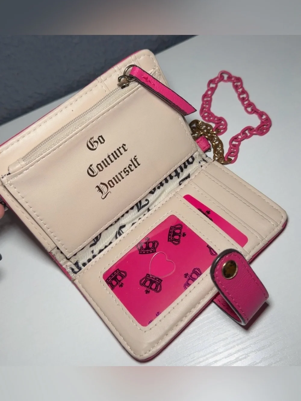 Juicy Couture compact leather